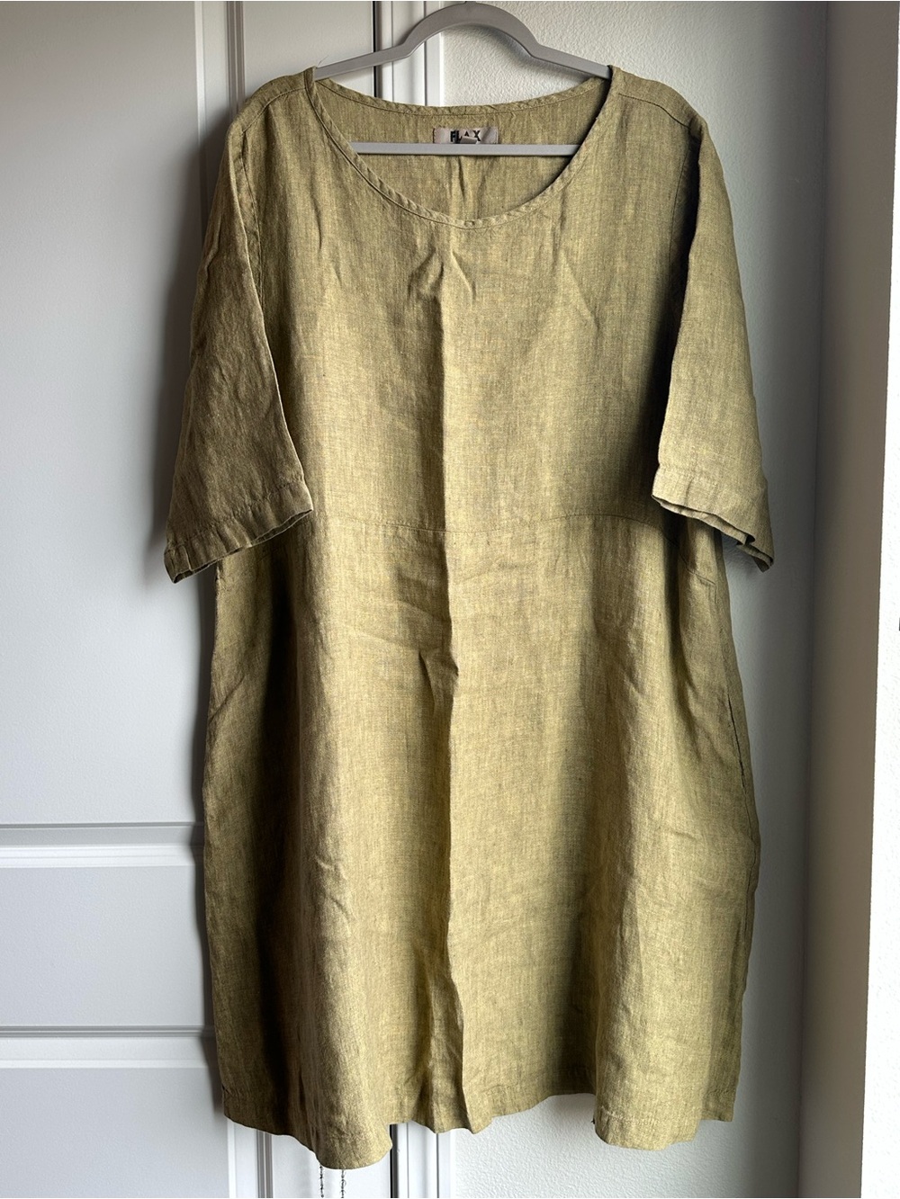 Flax 100% Linen Shift Dress